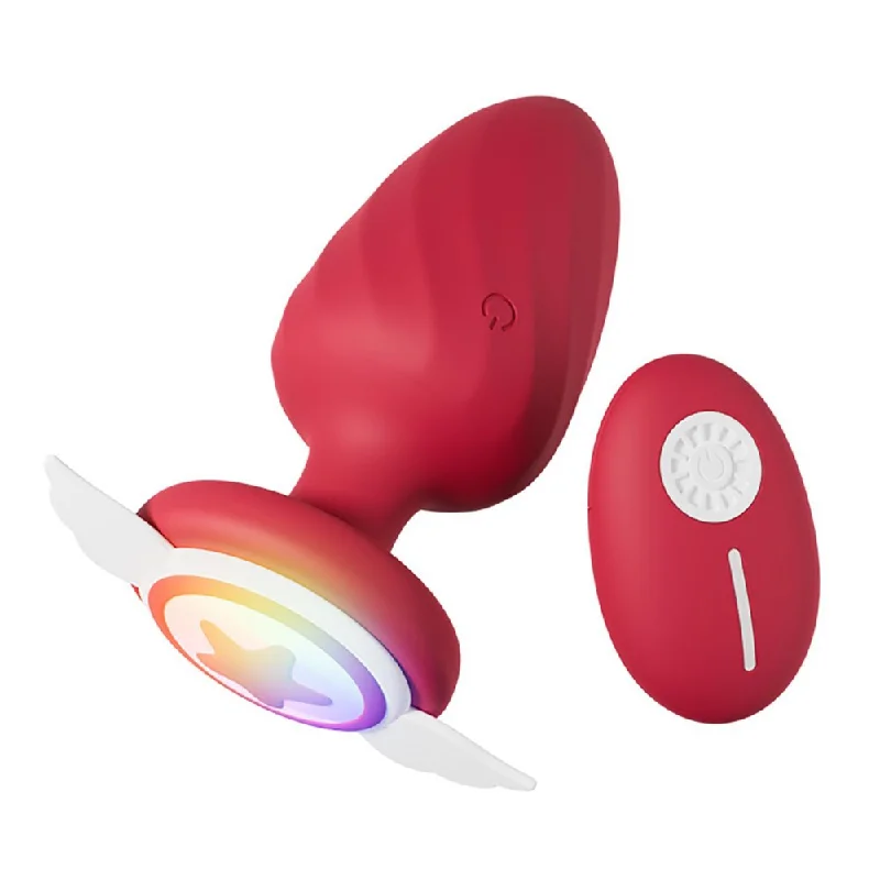 Angel - Vibrating Butt Plug - Light Up Butt Plug - 12 Frequency Anal Vibrator